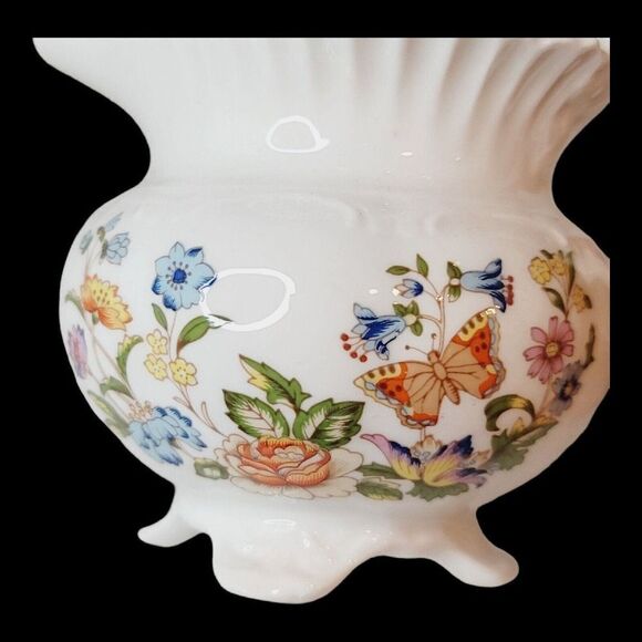 Aynsley Bone China England Cottage Garden Vine Handle 5" Creamer 1985-2001 - Picture 7 of 12